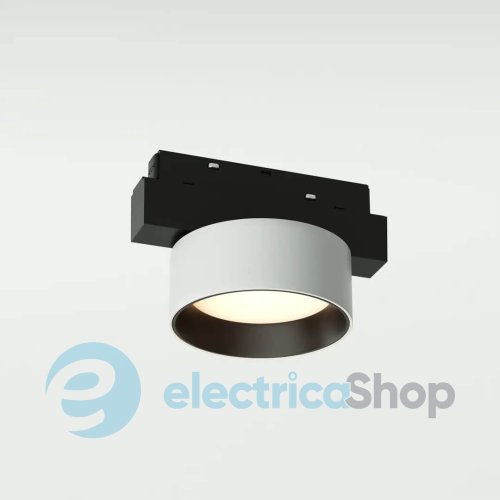 Магнитный трековый светильник Lumineka FIXED DISK 8W 600Lm 3000K MONO-FD-90-3K-WH