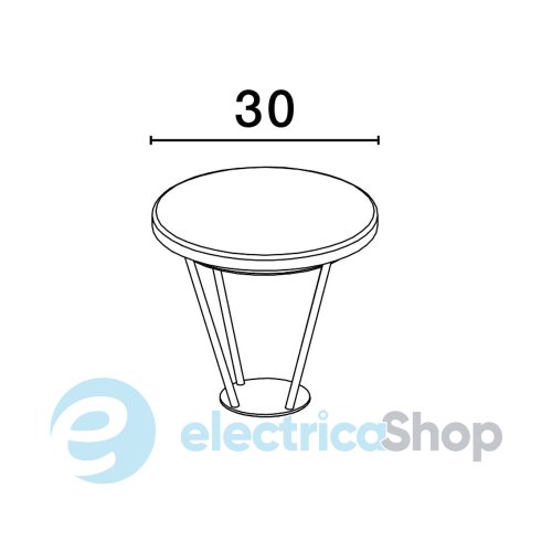 Светильник для столбика паркового VIRTUS 9030573 Nova Luce