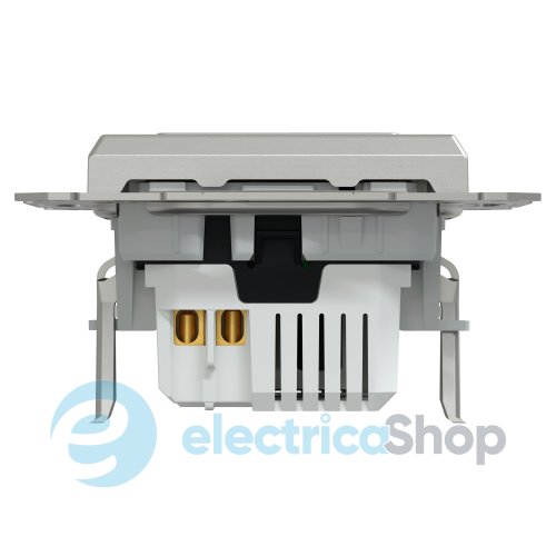 Розетка USB тип A+C 21 Вт Asfora EPH2700561 алюминий