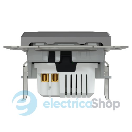 Розетка USB тип A+C 21 Вт Asfora (EPH2700571 антрацит)