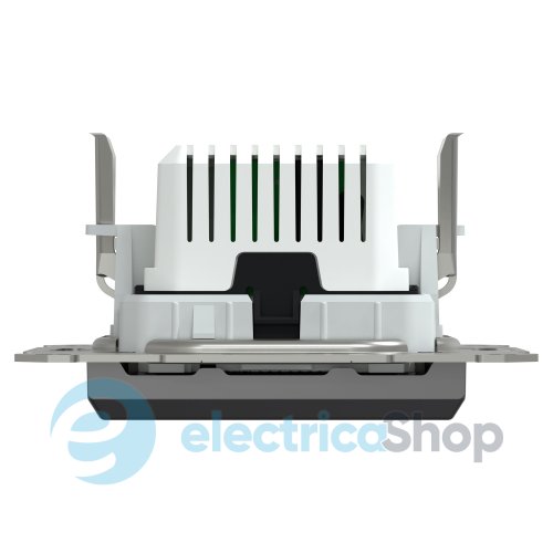 Розетка USB тип A+C 21 Вт Asfora (EPH2700571 антрацит)