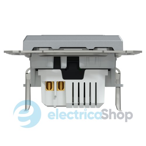 Розетка USB тип A+C 21 Вт Asfora (EPH2700562 сталь)