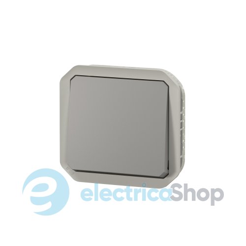 Переключатель 1-кл. 10А/250В мех-м. Legrand Plexo New 069511L серый цвет