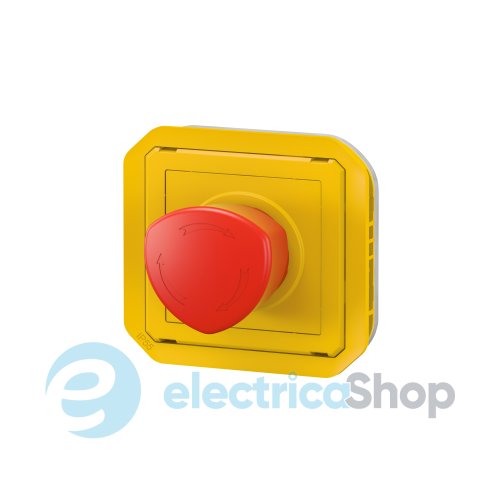 Кнопка аварийная с грибовидной головкой мех-м. Legrand Plexo New 069549L желтый цвет