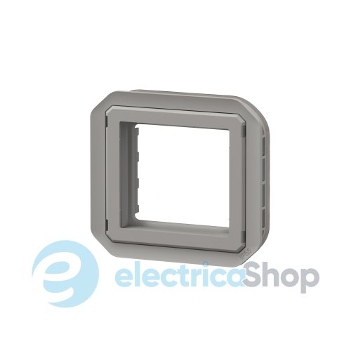 Адатпер для мех-в. Mosaic без крышки мех-в. Legrand Plexo New 069582L серый цвет
