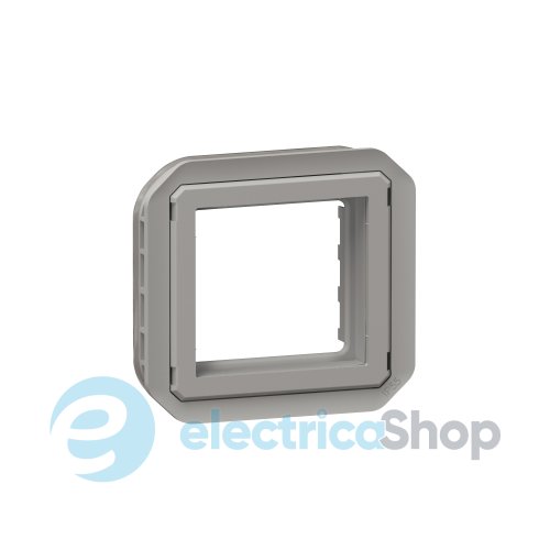 Адатпер для мех-в. Mosaic без крышки мех-в. Legrand Plexo New 069582L серый цвет