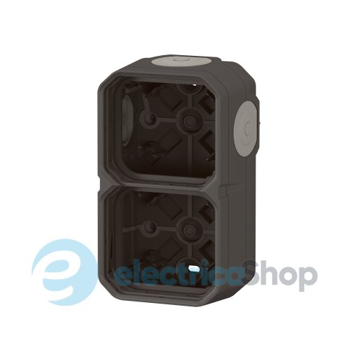 Коробка накл. 2-пост. гориз./верт. Legrand Plexo New 069602L цвет антрацит