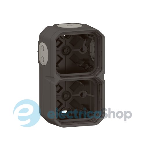Коробка накл. 2-пост. гориз./верт. Legrand Plexo New 069602L цвет антрацит