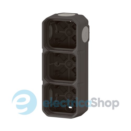 Коробка накл. 3-пост. гориз./верт. Legrand Plexo New 069603L цвет антрацит