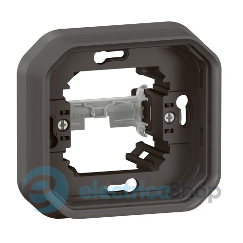 Рамка-супорт 1-пост. с монт. лап. встр. Legrand Plexo New 069609L цвет антрацит