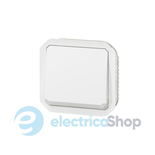 Переключатель с подсв. 1-кл. 10А/250В мех-м. Legrand Plexo New 069613L цвет белый