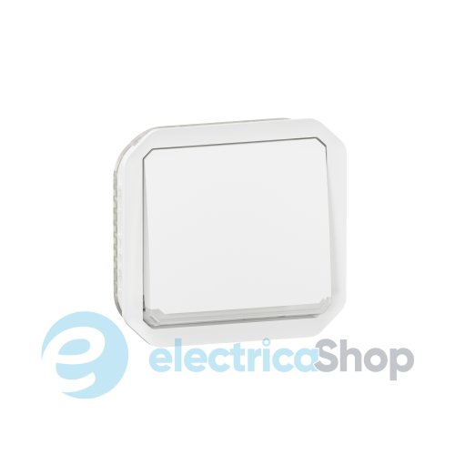 Переключатель с подсв. 1-кл. 10А/250В мех-м. Legrand Plexo New 069613L цвет белый