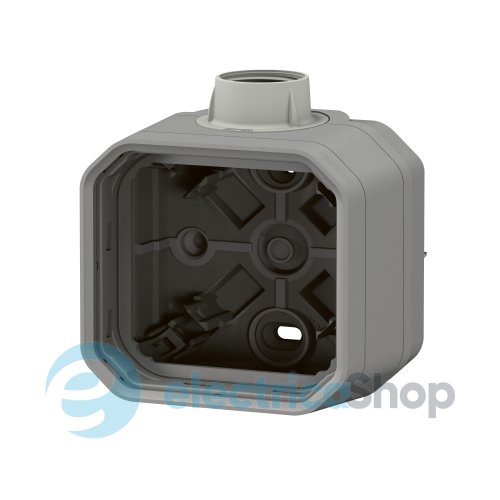 Коробка накл. 1-пост. с вводом PG16 Legrand Plexo New 069652L цвет серый
