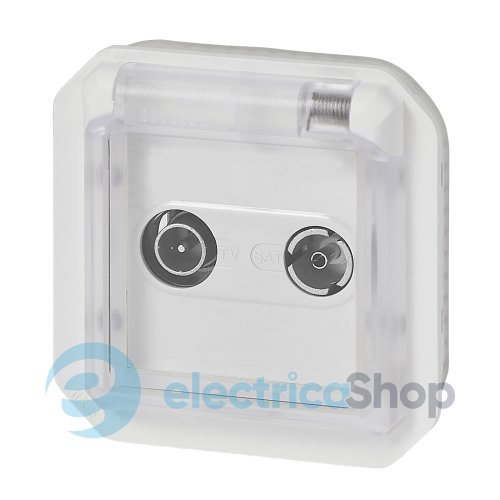 Розетка TV/R-SAT мех-м. Legrand Plexo New 069654L цвет белый