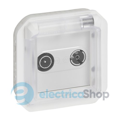 Розетка TV/R-SAT мех-м. Legrand Plexo New 069654L цвет белый