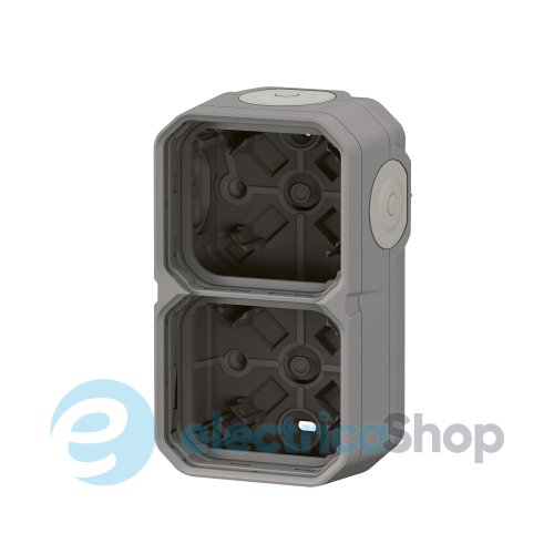 Коробка накл. 2-пост. гориз./верт. Legrand Plexo New 069672L цвет серый