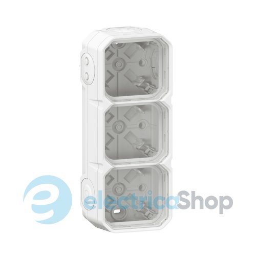 Коробка накл. 3-пост. гориз./верт. Legrand Plexo New 069688L цвет белый