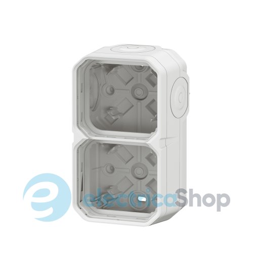 Коробка накл. 2-пост. гориз./верт. Legrand Plexo New 069690L цвет белый