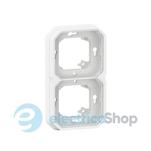Рамка-супорт 2-пост. гориз./верт. вбуд. Legrand Plexo New 069694L колір білий