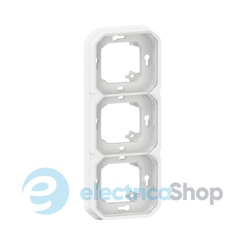 Рамка-супорт 3-пост. гориз./верт. встр. Legrand Plexo New 069698L цвет белый