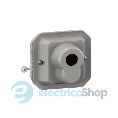 Выключатель с ключом 10А/250В 3-позиц. с еврозамком мех-м. Legrand Plexo New 069705L цвет серый