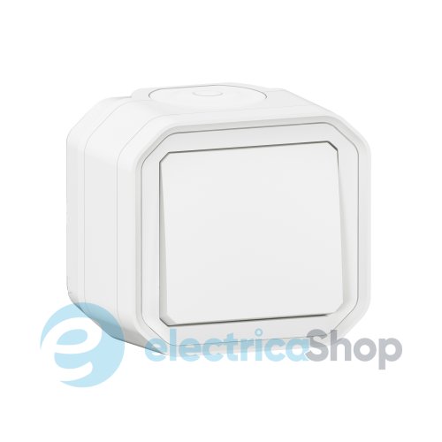 Переключатель 1-кл. 10А/250В накл. Legrand Plexo New 069751L цвет белый