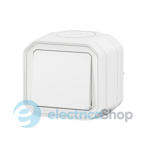 Кнопка 1-кл. 10А/250В с НВ конт. накл. Legrand Plexo New 069760L цвет белый