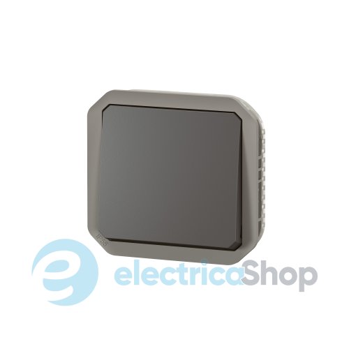 Переключатель 1-кл. 10А/250В мех-м. Legrand Plexo New 069801L цвет антрацит