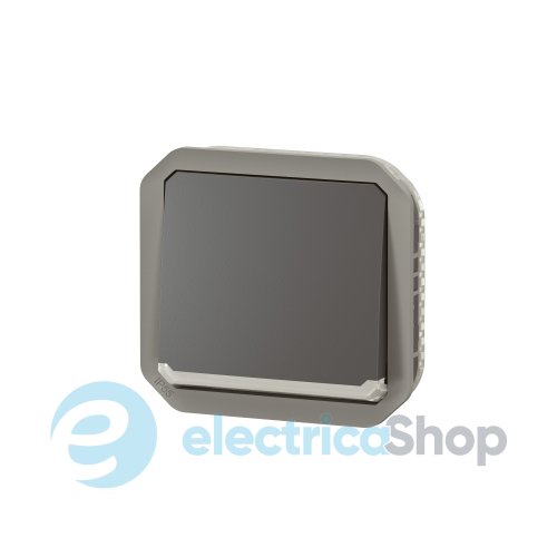 Переключатель 1-кл. 10А/250В с индикацией мех-м. Legrand Plexo New 069802L цвет антрацит