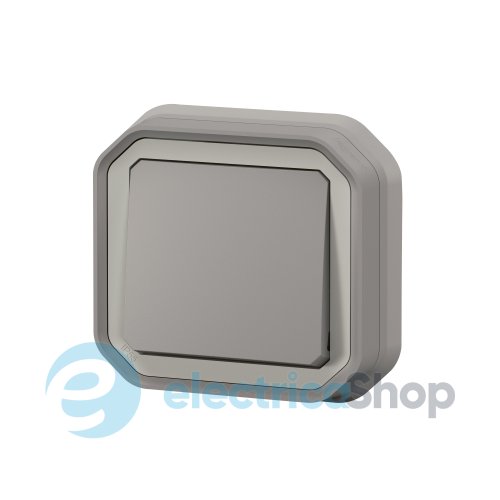 Переключатель 1-кл. 10А/250В встр. Legrand Plexo New 069811L цвет серый