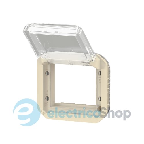 Адатпер для мех-в. Mosaic с прозрачной крышкой мех-в. Legrand Plexo New 069838L цвет бежевый