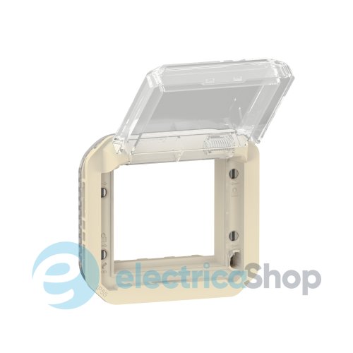 Адатпер для мех-в. Mosaic с прозрачной крышкой мех-в. Legrand Plexo New 069838L цвет бежевый