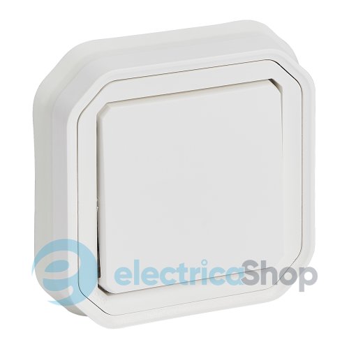 Переключатель 1-кл. 10А/250В с монт. лап. встр. Legrand Plexo New 069852L цвет белый