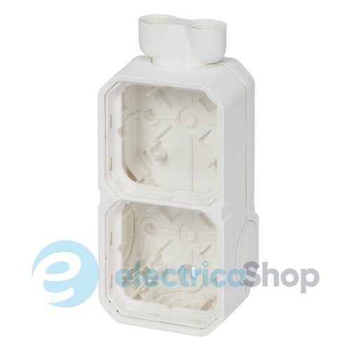 Коробка накл. 2-пост. с двойным вводом ISO20 Legrand Plexo New 069866L цвет белый