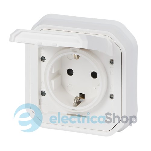 Розетка 2К+З 16А/250В из вин. клемм. встр. Legrand Plexo New 069869L цвет белый