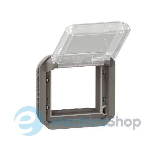 Адатпер для мех-в. Mosaic с прозрачной крышкой мех-в. Legrand Plexo New 069880L цвет антрацит