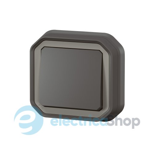 Переключатель 1-кл. 10А/250В встр. Legrand Plexo New 069881L цвет антрацит