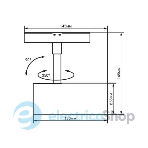 Магнитный трековый светильник Feron Ardero MGN303 10W 4000K 80604