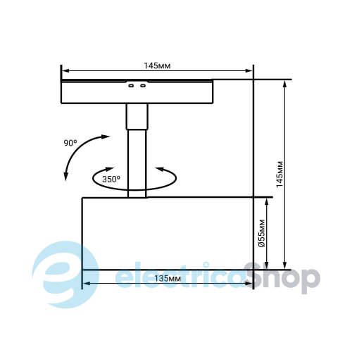 Магнитный трековый светильник Feron Ardero MGN304 10W 4000K 80605