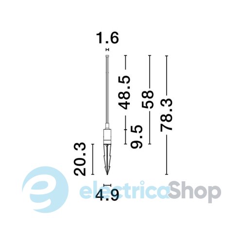 Столбик парковый DESSAY 9923402 (Nova Luce)