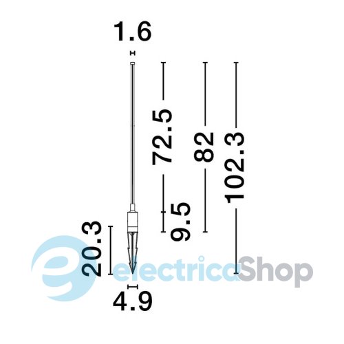 Столбик парковый DESSAY 9923402 Nova Luce