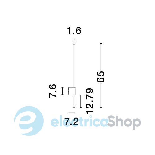 Бра уличный RIDGE 9923405 Nova Luce