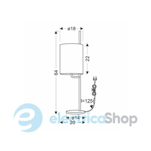 Настільна лампа Candellux BENDI 41-25289