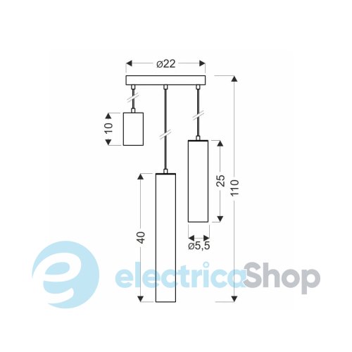 Підвісний світильник Candellux TUBO 33-79084