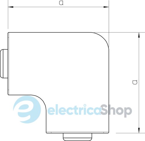 Крышка плоского угла для кабель-канала 40x18 мм. ПВХ белый 6192769 OBO Bettermann