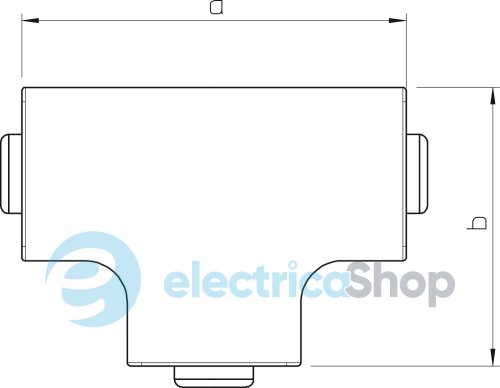 Крышка Т-секции для кабель-канала 40x25 мм. ПВХ белый 6192491 OBO Bettermann