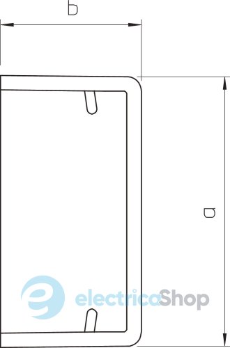 Заглушка для кабель-канала 60x40 мм. ПВХ белый 6193226 OBO Bettermann