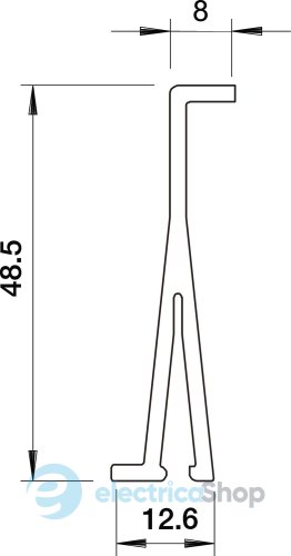 Перегородка внутренняя кабельного канала H=60mm. ПВХ белый OBO Bettermann 6023118