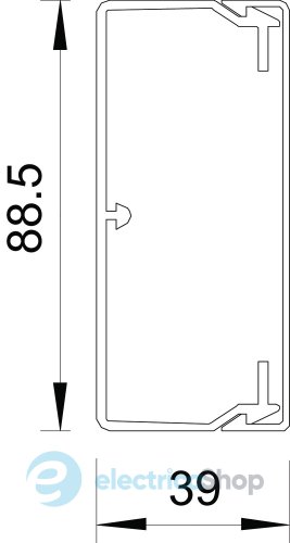Кабель-канал 90x40 мм. ПВХ белый 6191142 OBO Bettermann