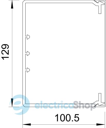 Кабель-канал 130x100 мм. ПВХ белый 6191347 OBO Bettermann